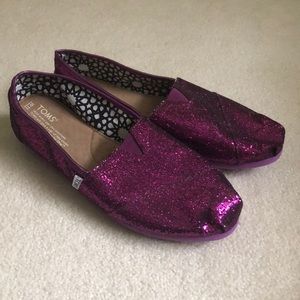 Purple Sparkle Toms